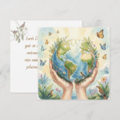 Carte Happy Earth Day April 22nd   (Devant / Derrière)