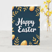 Carte Happy Easter Botanical Art Card (Fleur jaune)