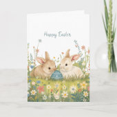 Carte Happy easter bunnies (Devant)