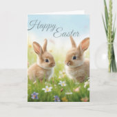 Carte Happy easter bunnies (Devant)
