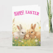Carte Happy easter bunnies (Devant)