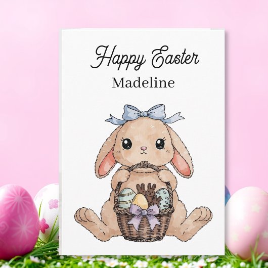 Carte Happy Easter Coloring Page Personalized