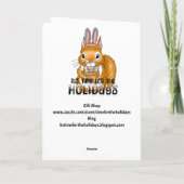 Carte Happy Easter Coloring Page Personalized (Dos)