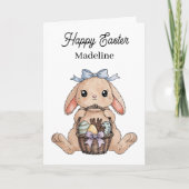 Carte Happy Easter Coloring Page Personalized (Devant)