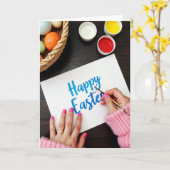 Carte Happy Easter Creation Card (Fleur jaune)