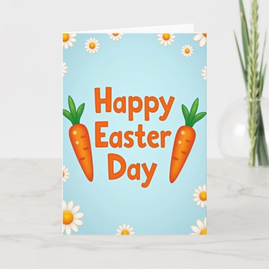 Carte Happy Easter Day Flower Card (Devant)