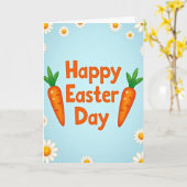 Carte Happy Easter Day Flower Card (Fleur jaune)