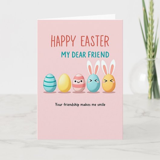Carte Happy Easter Dear Friend Card (Devant)