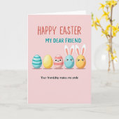 Carte Happy Easter Dear Friend Card (Fleur jaune)