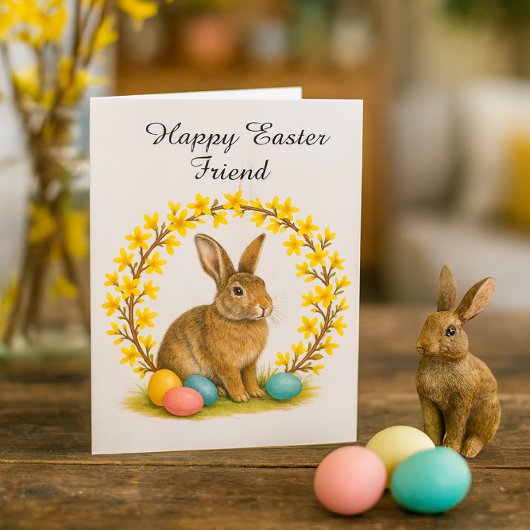 Carte Happy Easter Friend Folded Greeting Card
