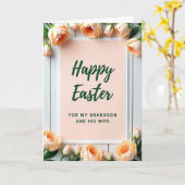 Carte Happy Easter Grandson Wife Card (Fleur jaune)