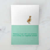 Carte Happy Easter Great Grandson Baby Turkey Bird (Intérieur)