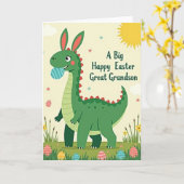 Carte Happy Easter Great Grandson Card (Fleur jaune)