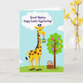 Carte Happy Easter Great Nephew Card (Fleur jaune)