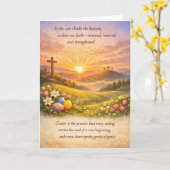 Carte Happy Easter Greeting Card (Fleur jaune)