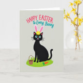 Carte Happy Easter Kitty Friend Card (Fleur jaune)