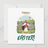 Carte Happy Easter Season Well Wishes Good Friday Messag (Devant)