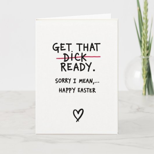 Carte Happy Easter Sorry Card (Devant)