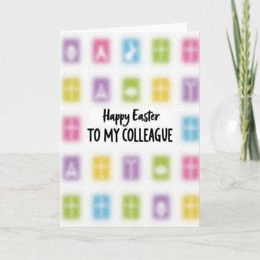 Carte Happy Easter To My Colleague Card (Devant)