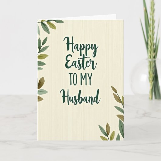 Carte Happy Easter To My Husband Card (Devant)