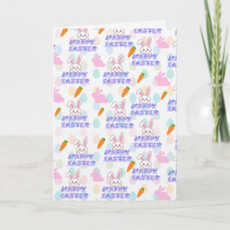 Carte Happy Easter wishes to everybunny 
