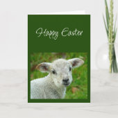 Carte Happy Easter wishes with Lamb of God  (Devant)