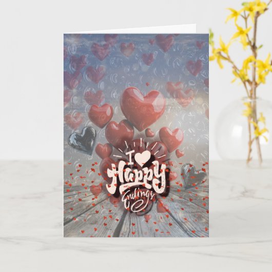 Carte Happy Endings  (Fleur jaune)