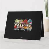 Carte Happy Everything Boxer Dog Seasons All Year Tree L (Dos)