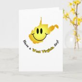 Carte Happy Face - Bonne journée en Virginie-Occidentale (Fleur jaune)