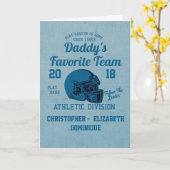 Carte Happy Fête des pères Football (Fleur jaune)