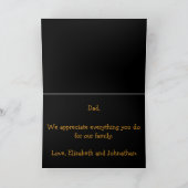 Carte Happy Fête des pères Pêche Poisson basse (Intérieur)