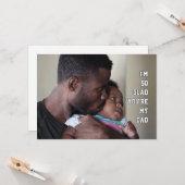 Carte Happy Fête des pères TELLEMENT HEUREUX QUE VOUS SO (Devant/Arrière en situation)