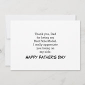 Carte Happy Fête des pères TELLEMENT HEUREUX QUE VOUS SO (Dos)