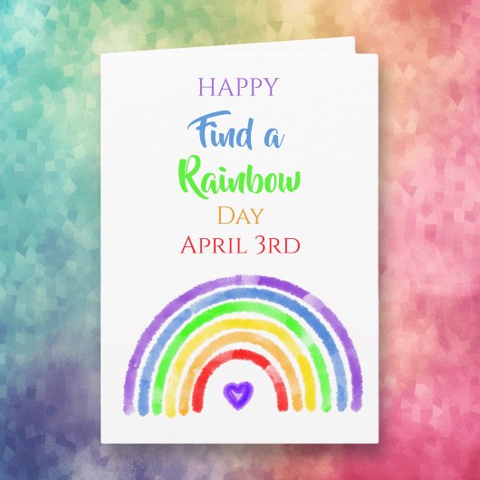 Carte Happy Find a Rainbow Day | April 3rd 