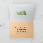 Carte Happy First Birthday Grandson Cottontail Rabbit (Intérieur)