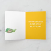 Carte Happy First Easter Grandson Rabbit Wildflowers (Intérieur)