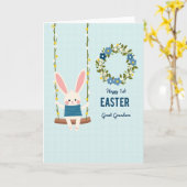 Carte Happy First Easter Great Grandson Card (Fleur jaune)