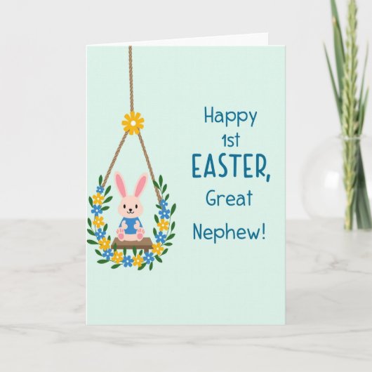 Carte Happy First Spring Great Nephew Card (Devant)