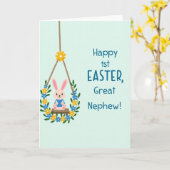 Carte Happy First Spring Great Nephew Card (Fleur jaune)