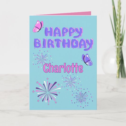 Carte Happy Folded Greeting Card (Devant)