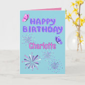 Carte Happy Folded Greeting Card (Fleur jaune)