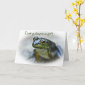 Carte Happy Frog Encouragement (Fleur jaune)