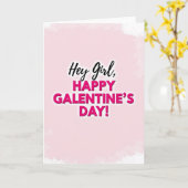 Carte Happy Galentines Bestie Card (Fleur jaune)