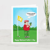 Carte Happy Golfers Day Humor April 10 (Devant)