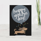 Carte Happy Gotcha Day Dog New Puppy Adoption Birthday C (Devant)