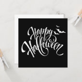 Carte Happy Halloween (Devant/Arrière en situation)