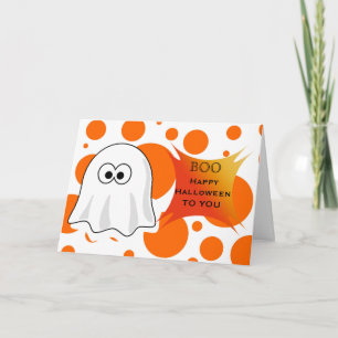 Carte Happy Halloween 2020 to you Halloween Boo Ghost