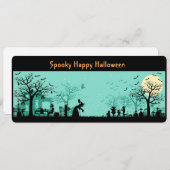 Carte Happy Halloween Arrière - plan (Devant / Derrière)