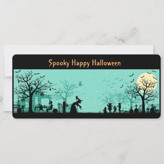 Carte Happy Halloween Arrière - plan (Devant)