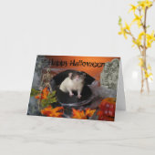 Carte Happy Halloween Card (Fleur jaune)
